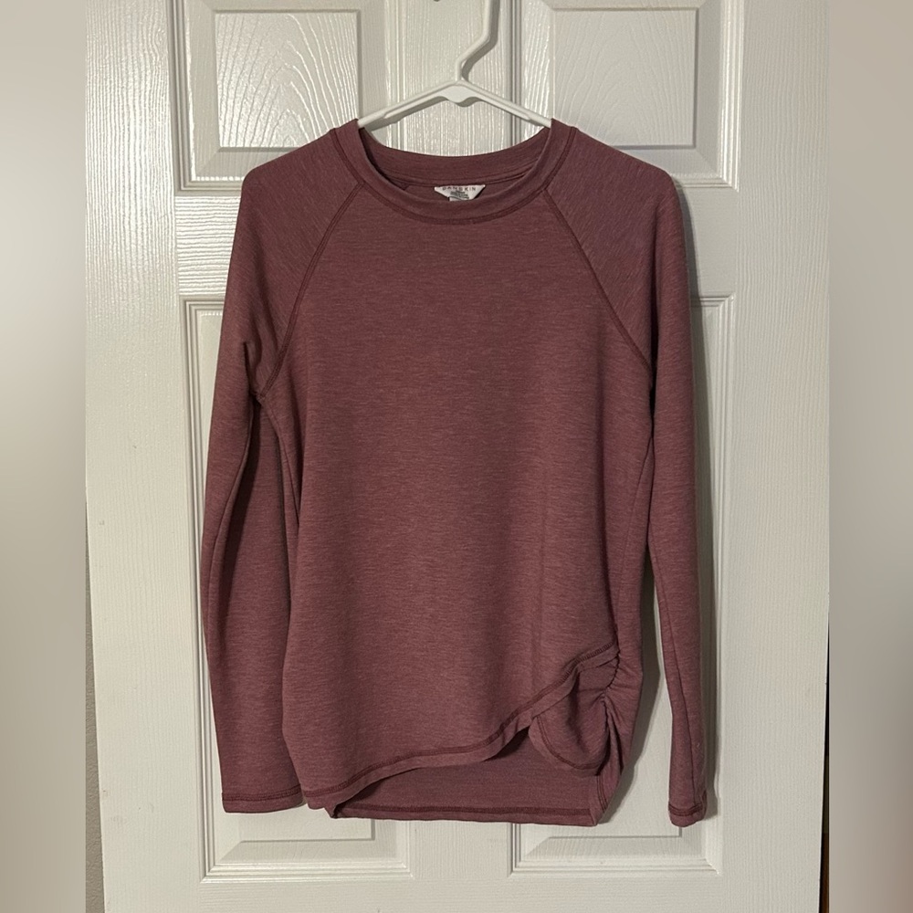 Burgundy Long‎ Sleeve Top